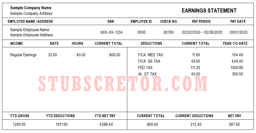 Most Usable Pay Stub Template Stubscteator Com Most Usable Pay Stub Template Stubscteator Com